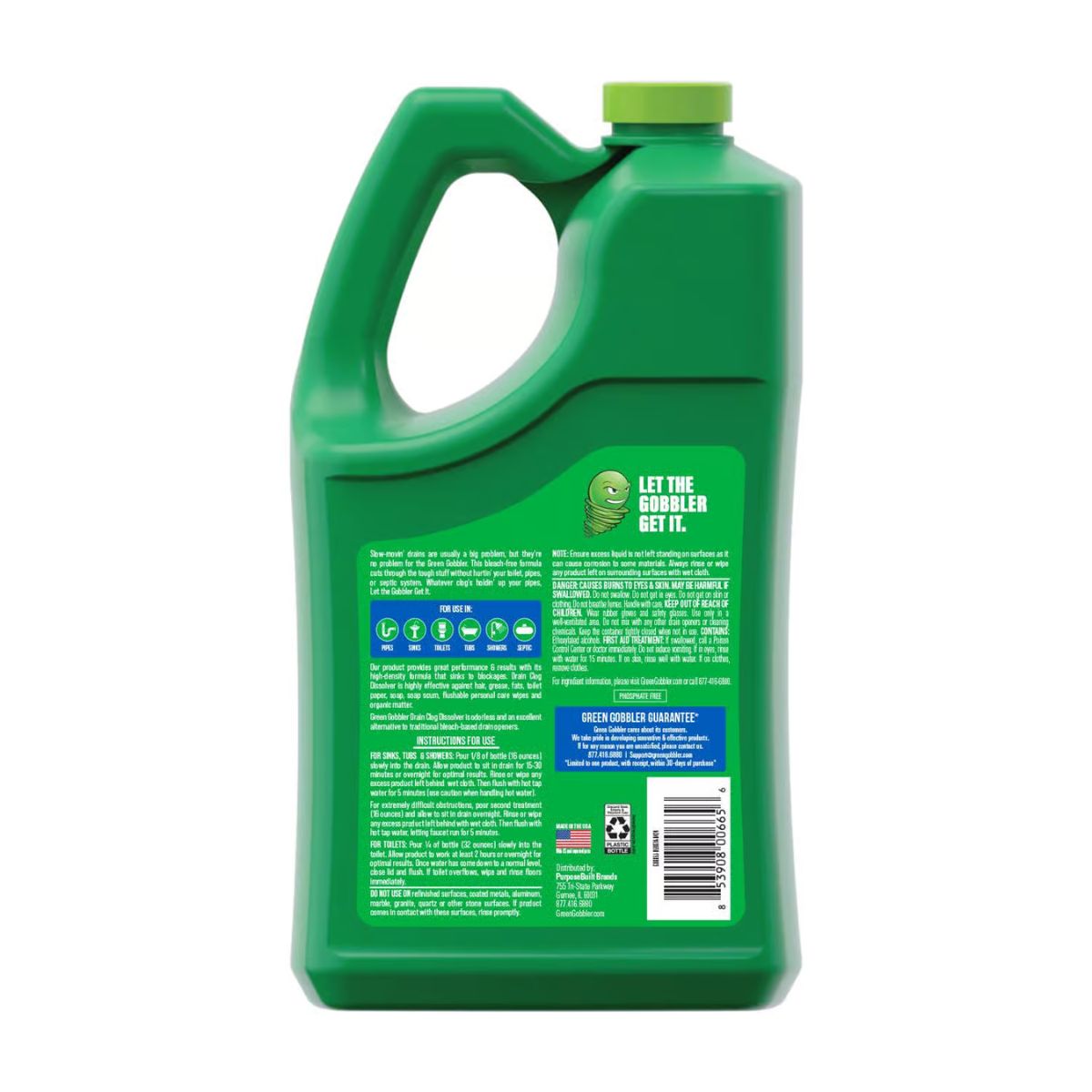 Green Gobbler Liquid Main Line Cleaner 128 oz.