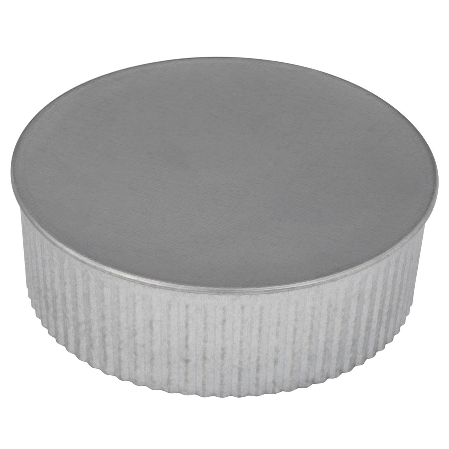 Imperial 6 in. D Galvanized Steel Crimped Pipe End Cap