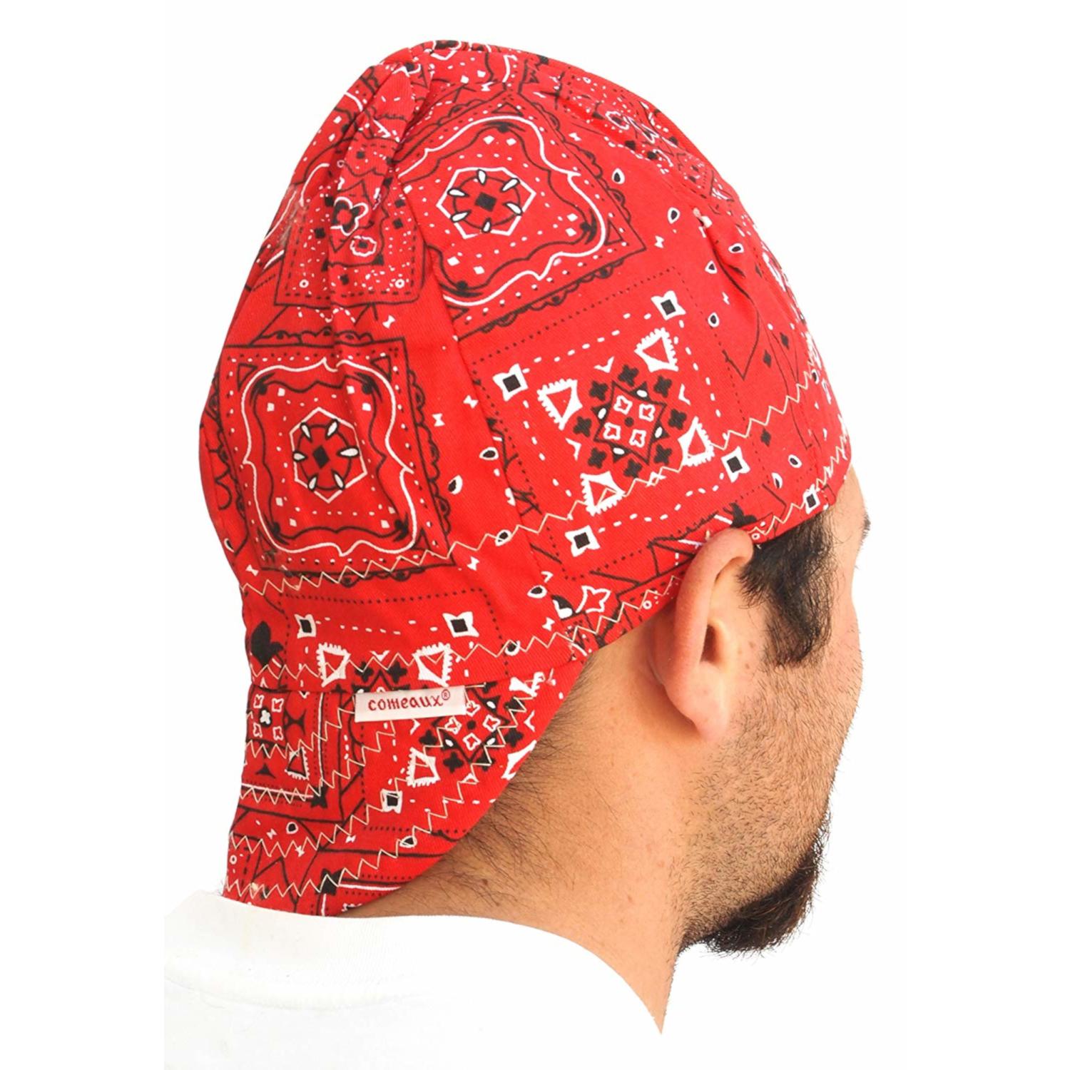 Forney 7.5 in. H X 7.5 in. W Cotton Welding Cap Multicolored 1 pc