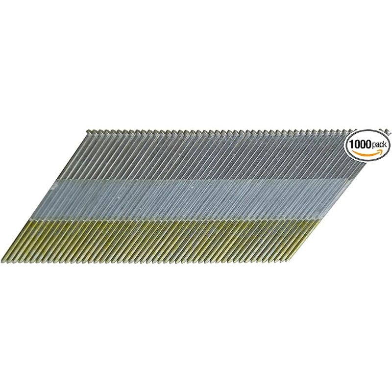 Metabo HPT Finish Nails, 2-1/2in. x 15 Gauge,Angled, Electro Galvanized, 1000 Count