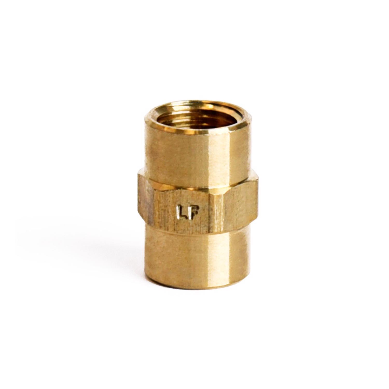 ATC 1/8 in. FPT 1/8 in. D FPT Brass Coupling