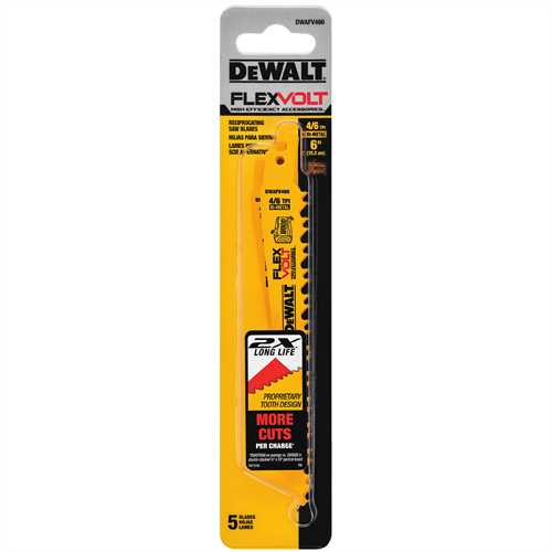 6" 4/6TPI Recip Blade-5PK