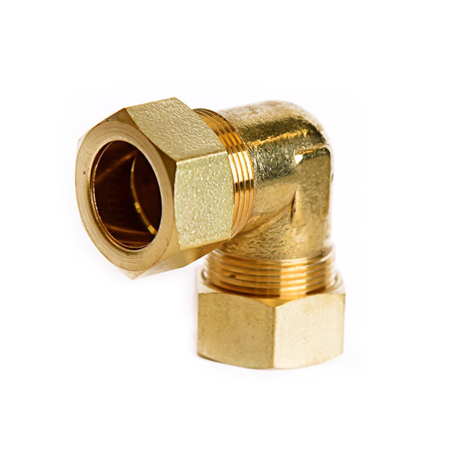 ATC 7/8 in. Compression 7/8 in. D Compression Brass 90 Degree Elbow