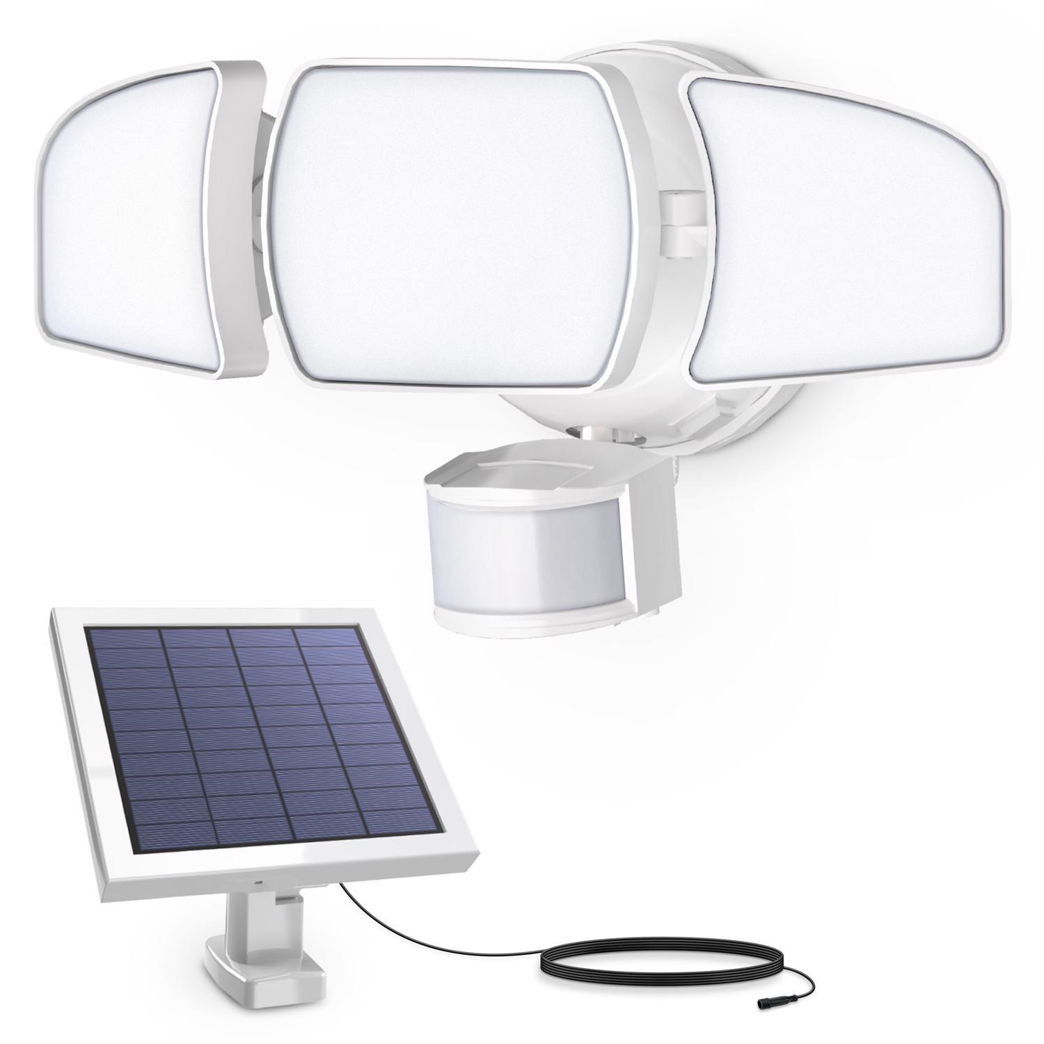 Feit Motion-Sensing Solar Powered LED White Security Floodlight
