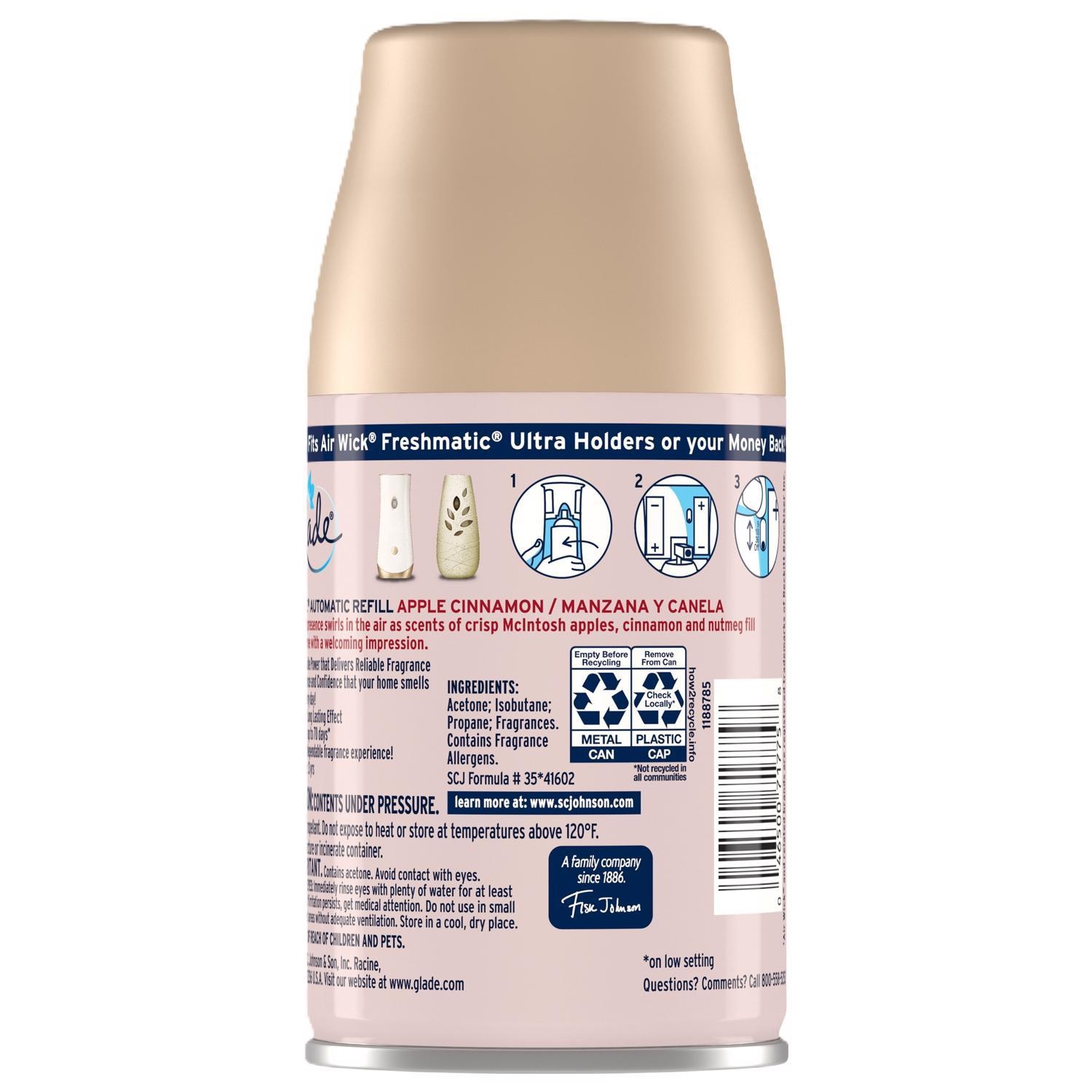 Glade Apple Cinnamon Scent Air Freshener Refill 6.2 oz Aerosol 1 Pack