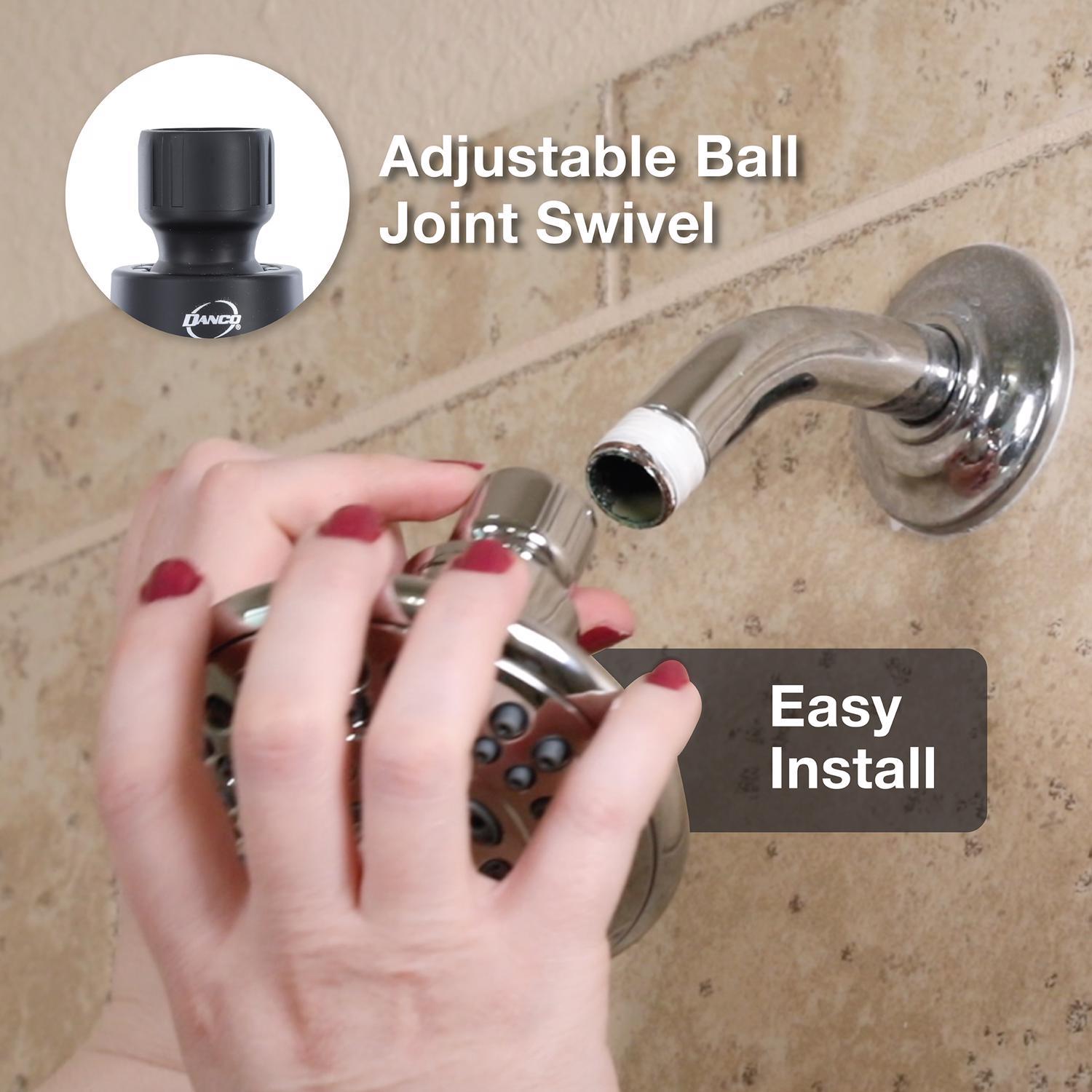 Danco Matte Black 5 settings Showerhead 1.8 gpm