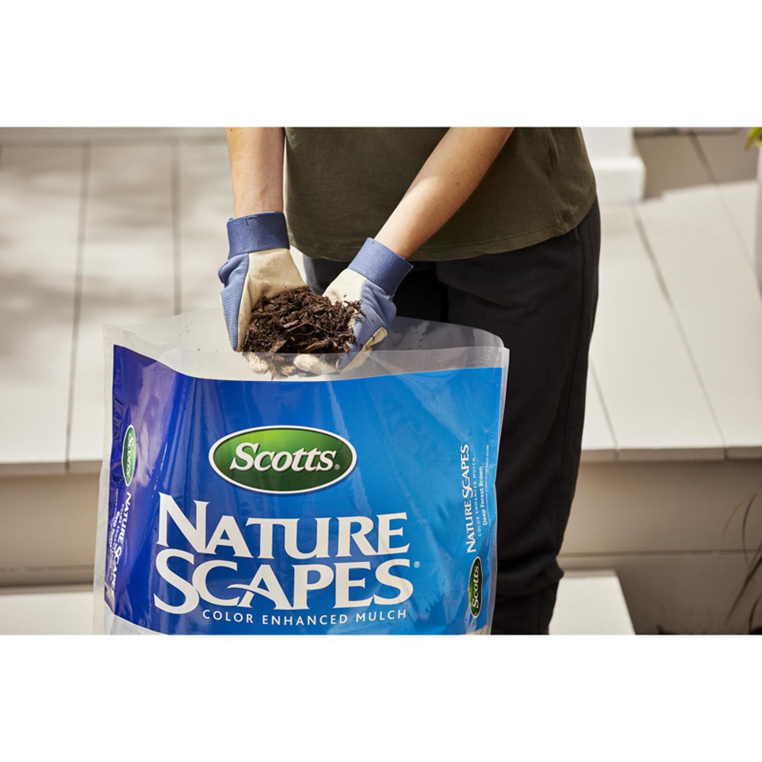 Scotts  Nature Scapes 2 cu. ft. Deep Forest Brown Bark Color Enhanced Mulch