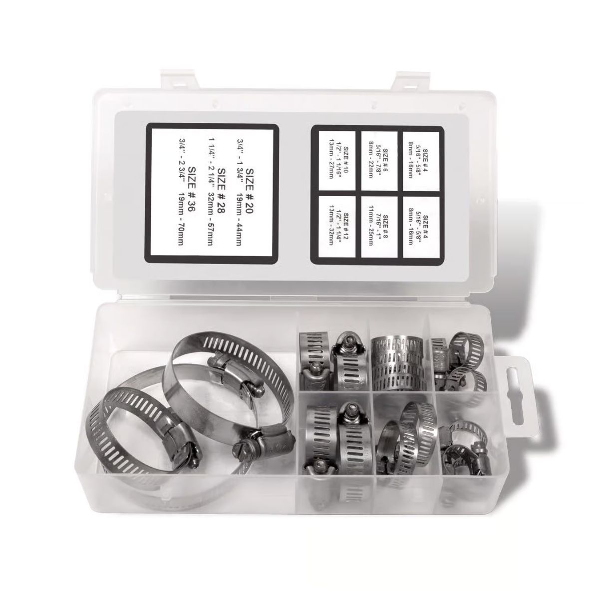 Ideal Tridon 5/16 in. 2-3/4 in. SAE 4 in. SAE 6 Silver Hose Clamp Stainless Steel