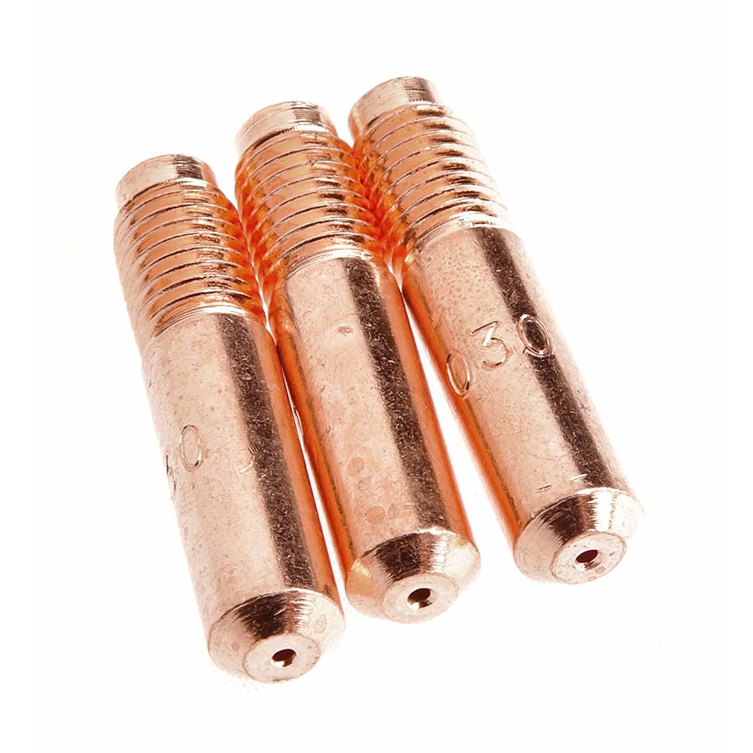 Forney 1 in. L MIG Contact Tip Copper 3 pc