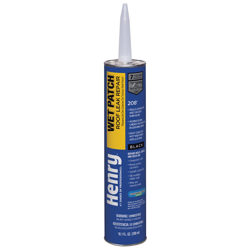 Henry Asphalt Wet Patch Roof Cement 10.1 oz. Black