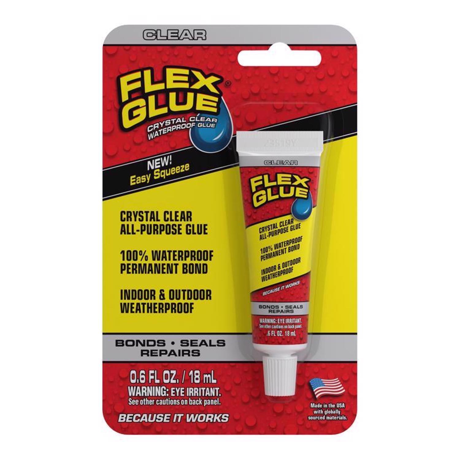 Flex Seal Family of Products Clear Rubberized Waterproof Adhesive 0.6 oz