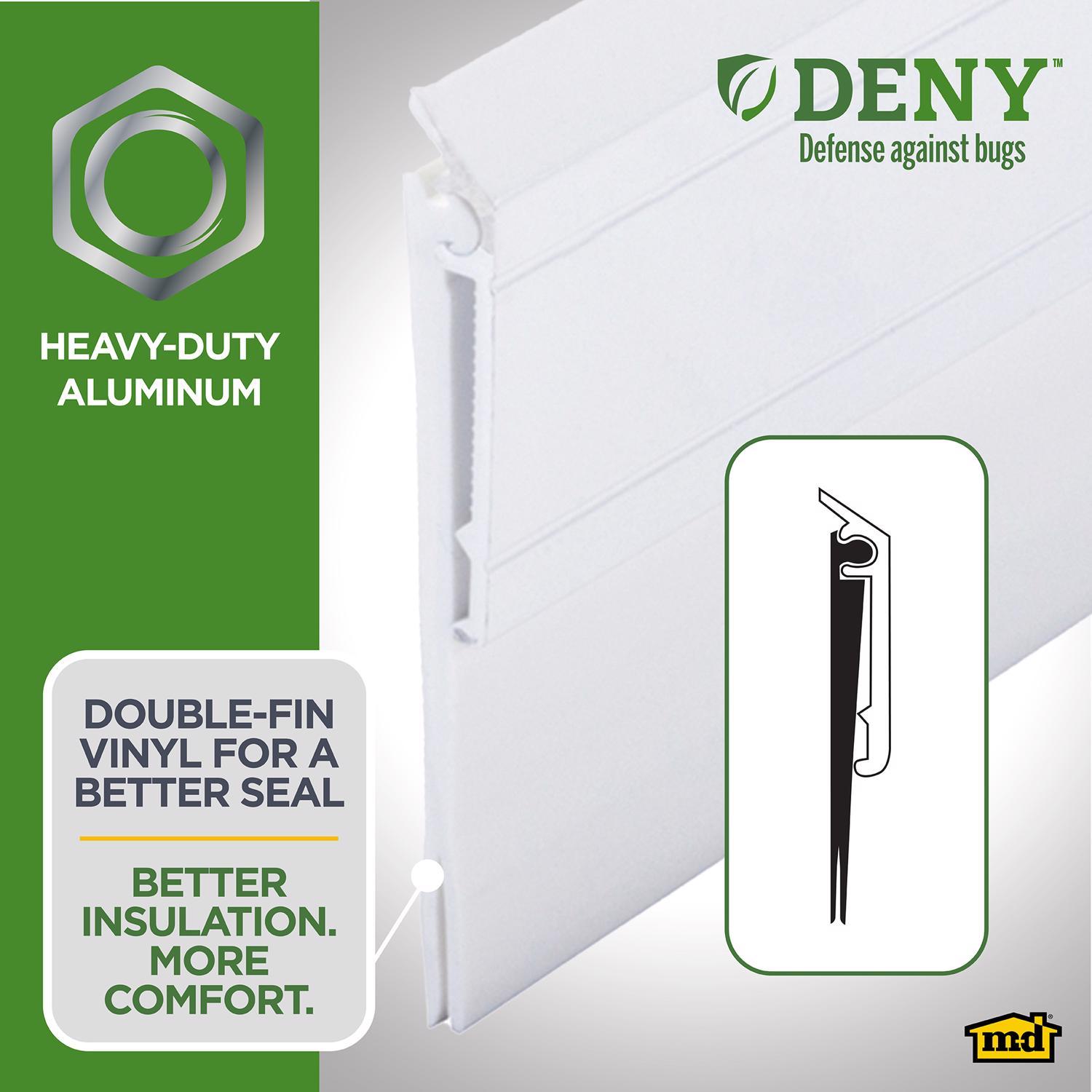 M-D Building Products DENY White Aluminum/Vinyl Sweep For Doors 36 in. L X 2.13 in.