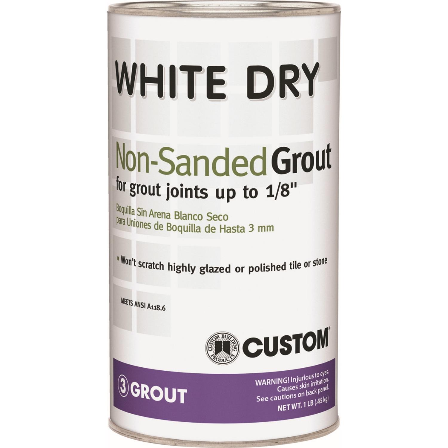 Custom Building Products White Dry Indoor and Outdoor White Grout 1 lb