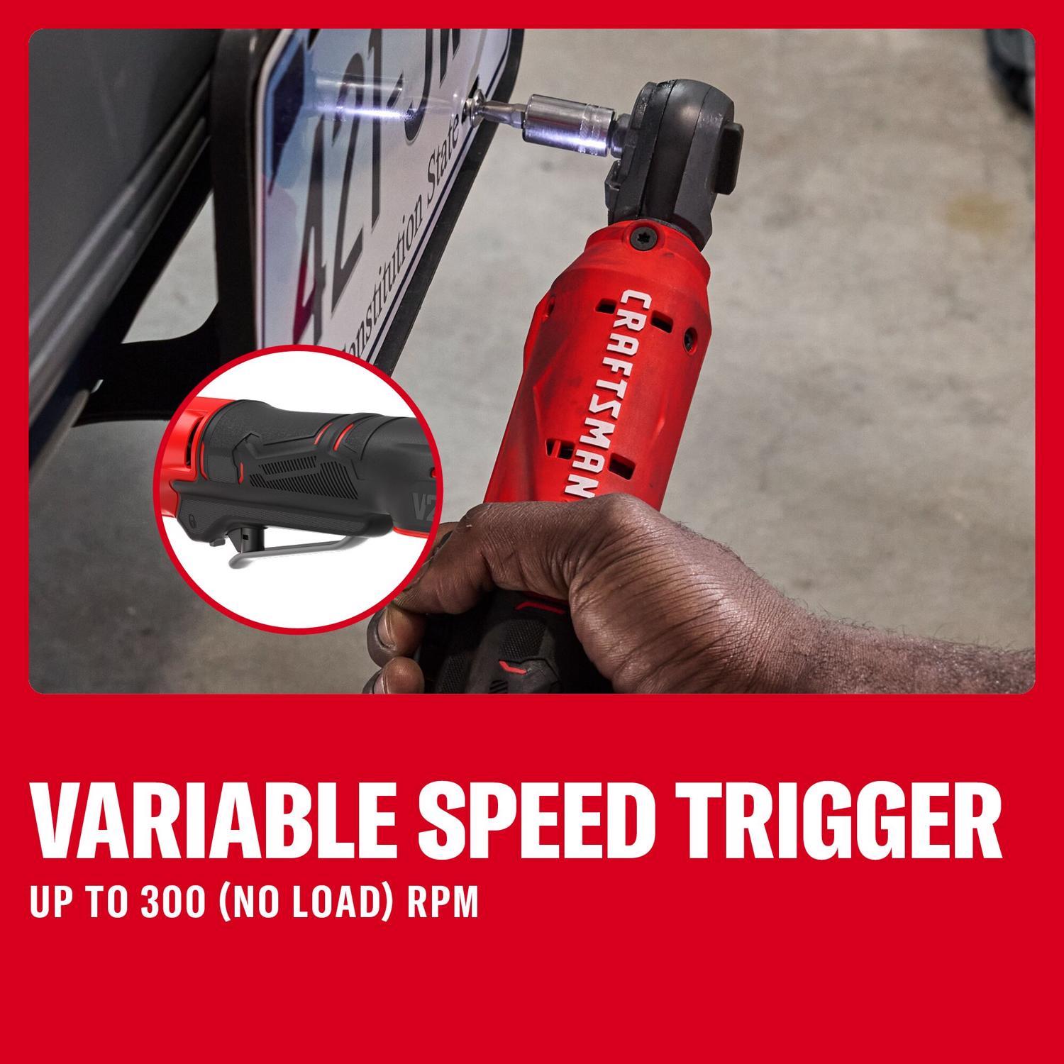 CRAFTSMAN V20 1/2 in. Brushed Cordless Ratchet Tool Only