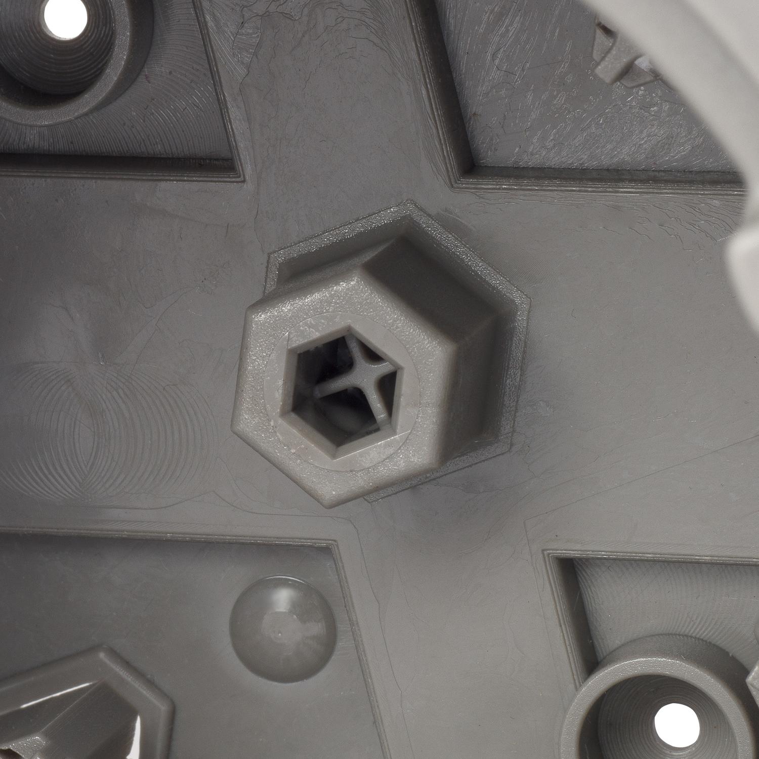 Madison Electric Smart Box Round PVC 1 gang Ceiling Box Gray