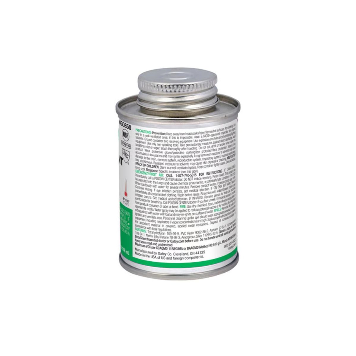 Oatey Heavy Duty Clear Cement For PVC 4 oz.