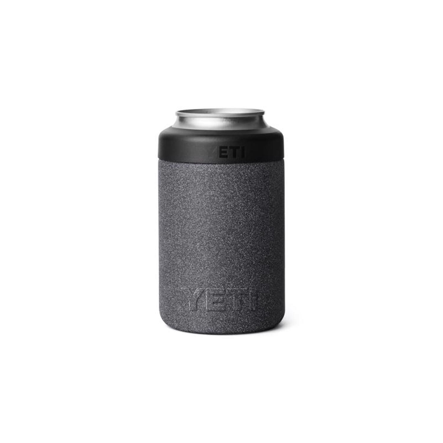 YETI Rambler 12 oz. Black Stone BPA Free Colster Can Insulator