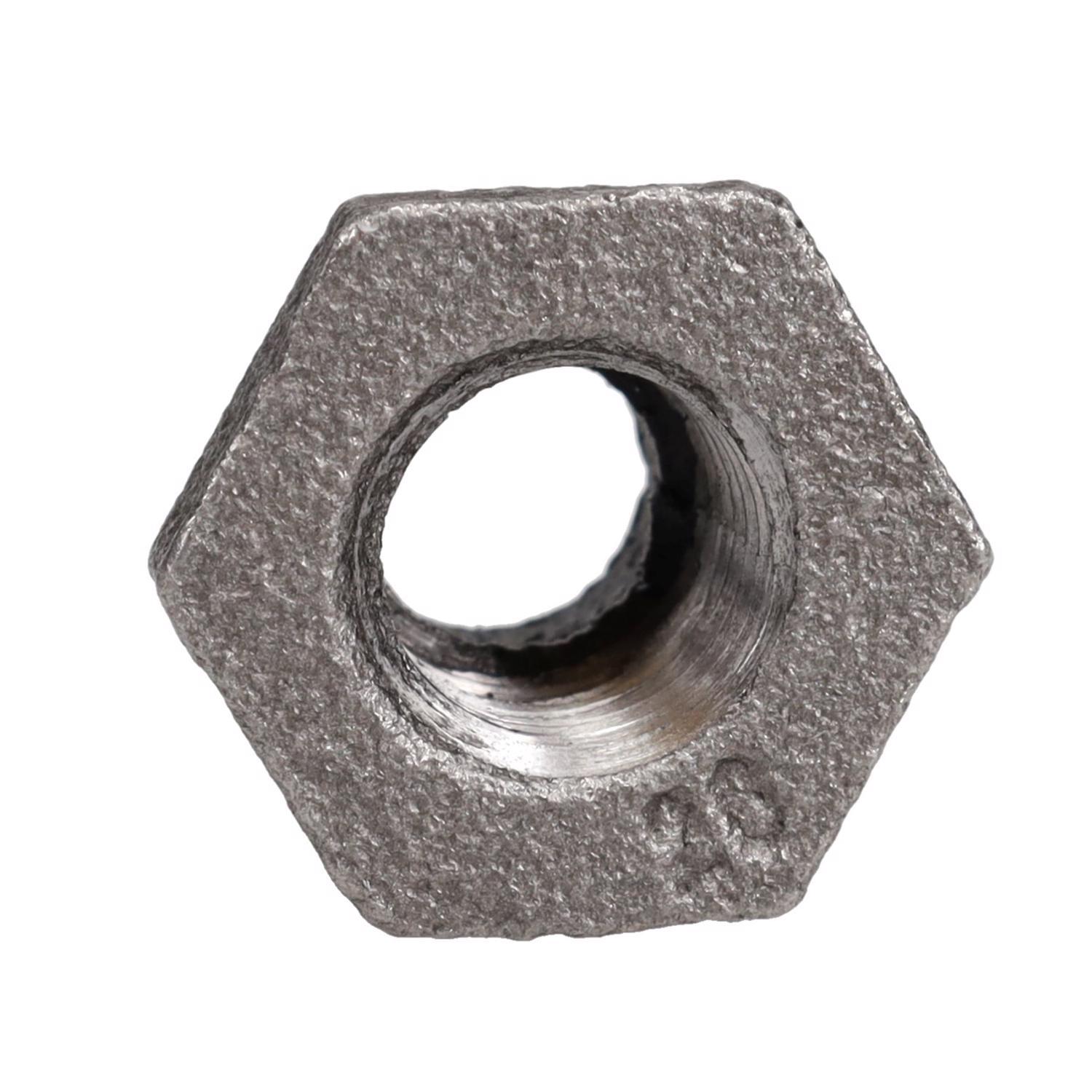 STZ Industries 3/8 in. MIP each X 1/4 in. D FIP Black Malleable Iron Hex Bushing