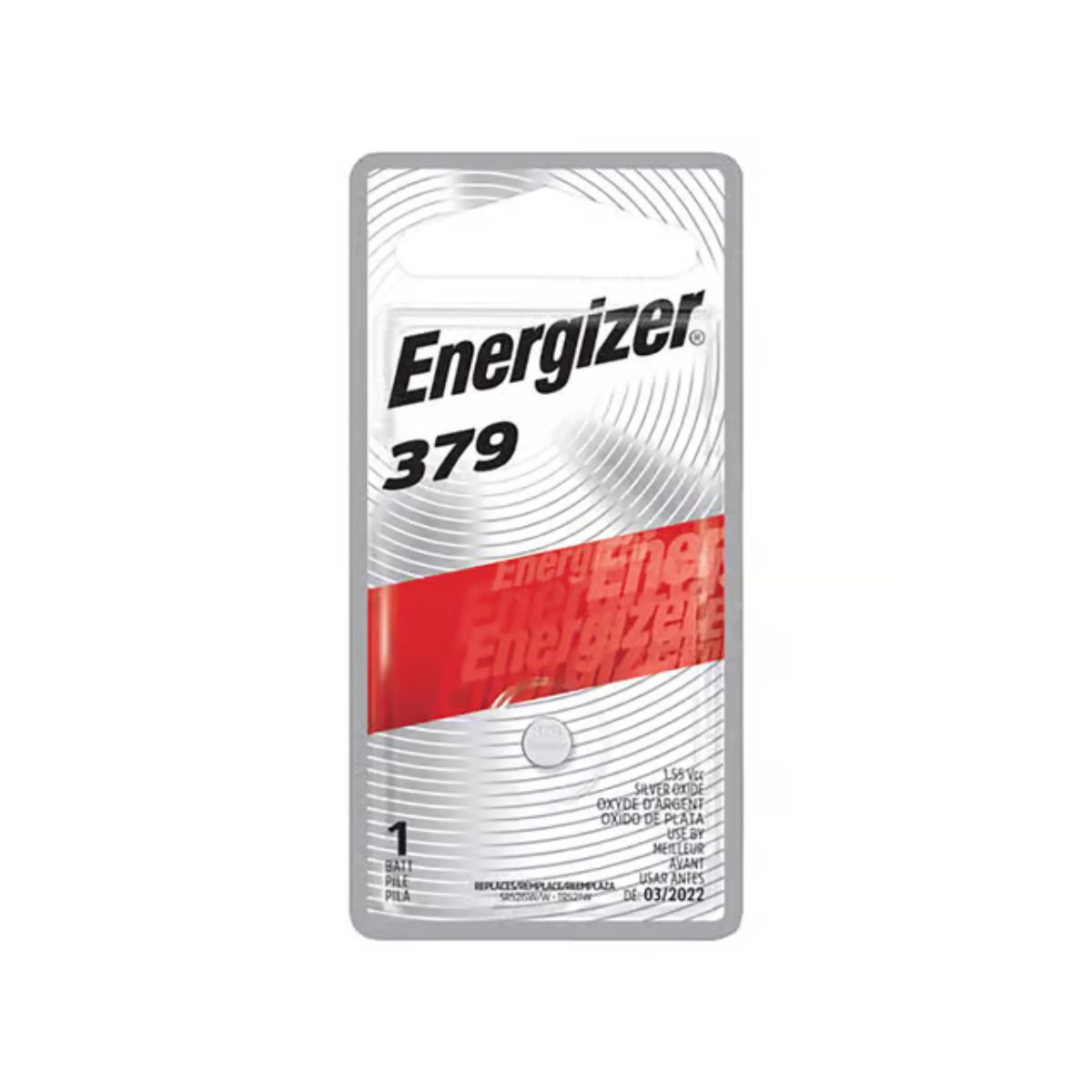 Energizer Silver Oxide 379 1.5 V 0.01 mAh Electronic/Watch Battery 1 Pack