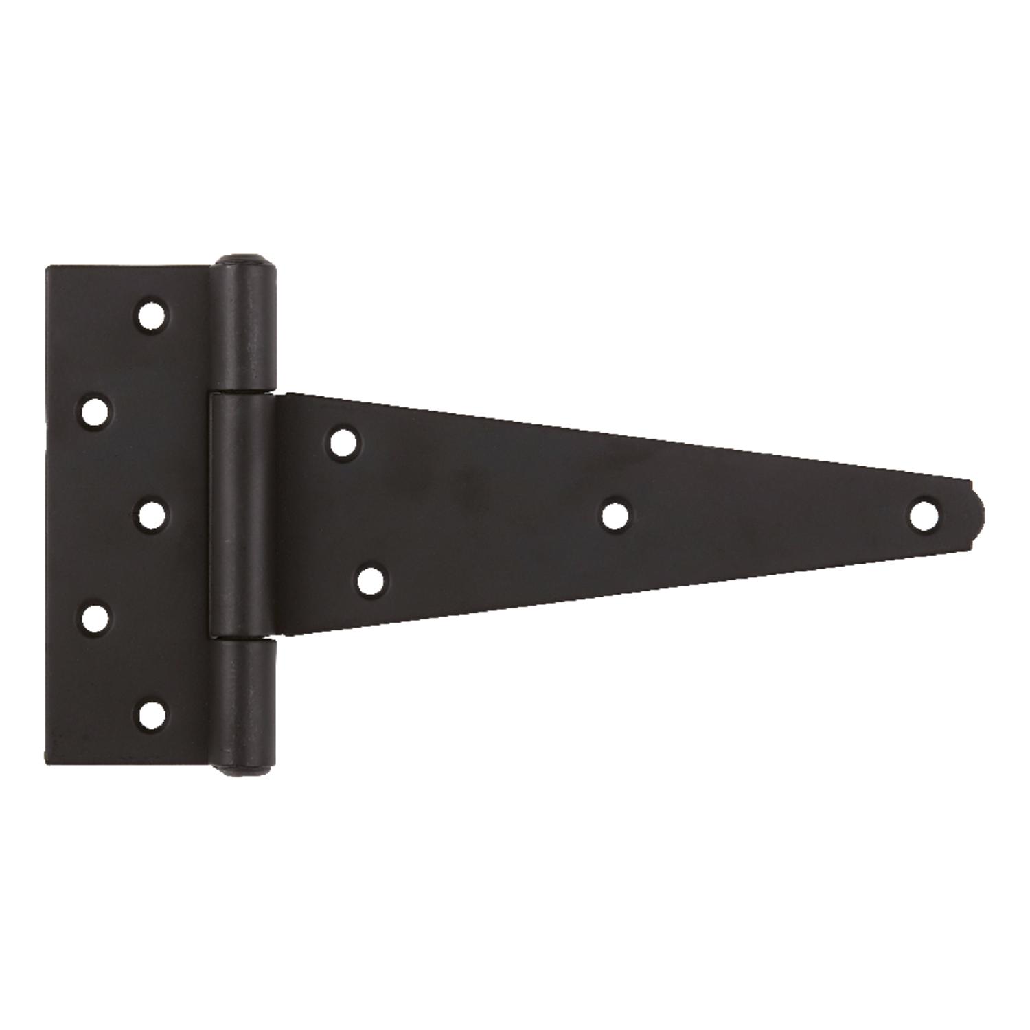 Ace 8 in. L Black Heavy Duty T Hinge 1 pk