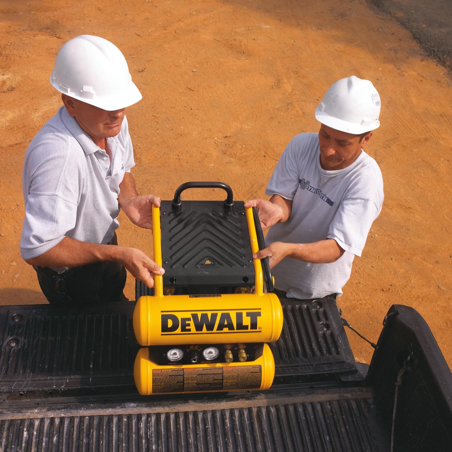 DeWalt 4 gal Twin Stack Portable Air Compressor 125 psi 1.1 HP