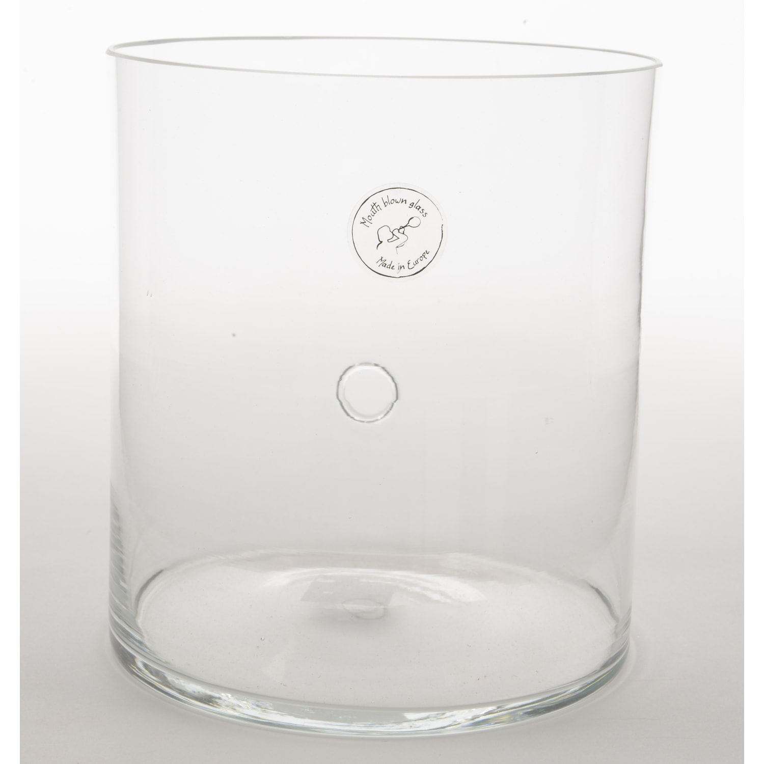 Decoris Cylinder with Hole Clear Glass 1 pk