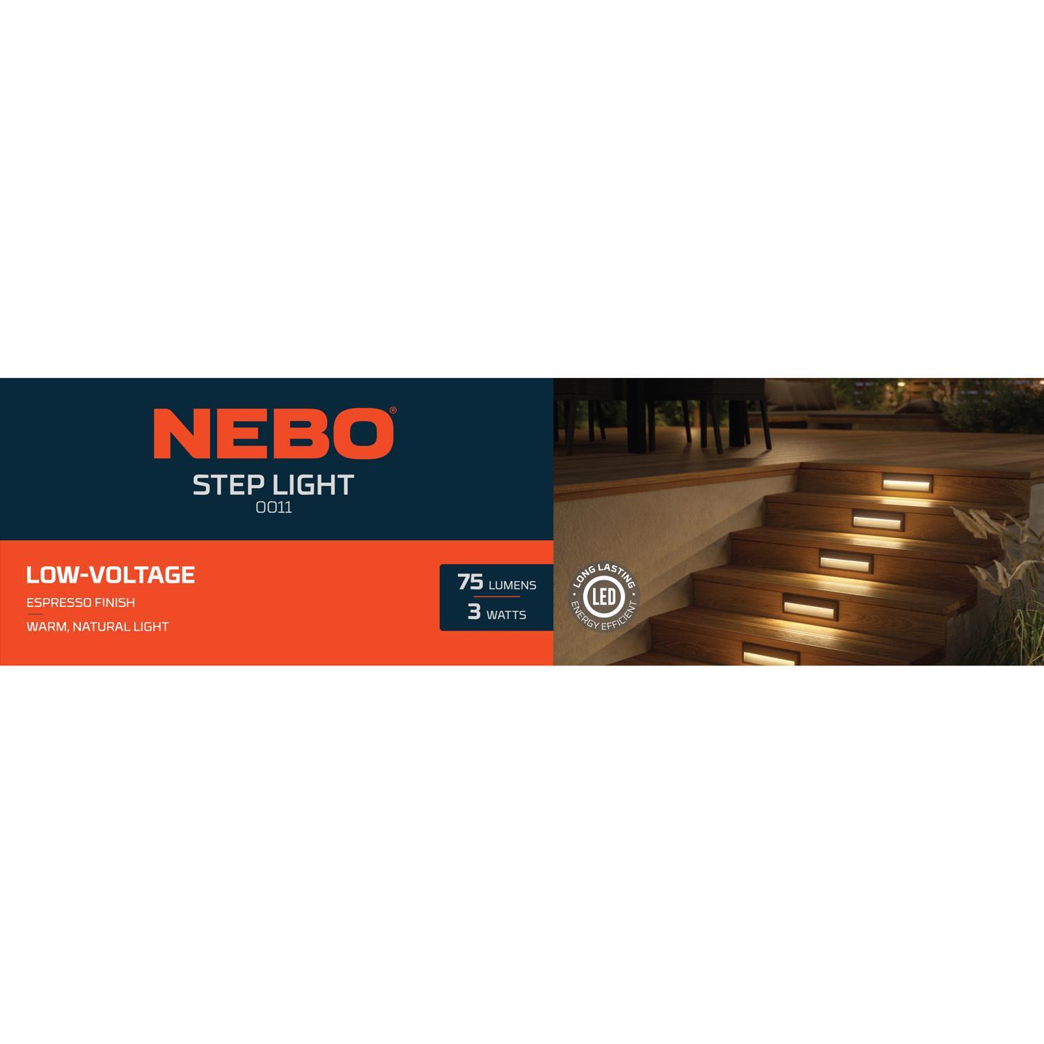 NEBO Low Voltage 3 W LED Step Light 1 pk