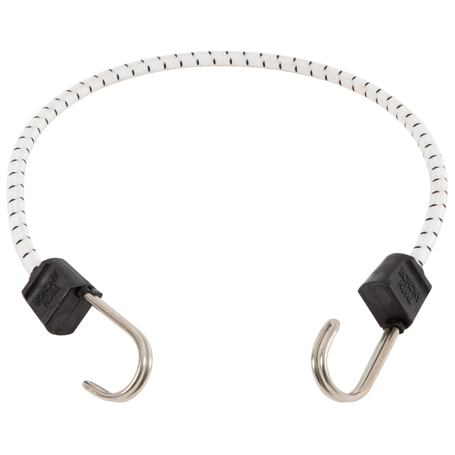 Keeper Black/White Bungee Cord 24 in. L X 0.315 in. 1 pk