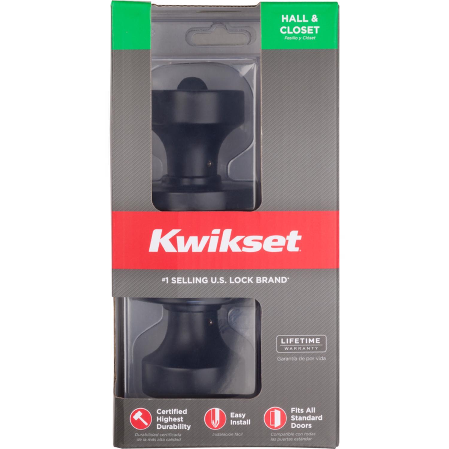 Kwikset Signature Series Pismo Matte Black Knob