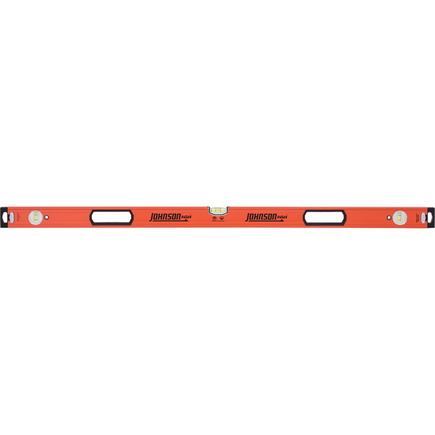 Johnson 48 in. Aluminum Heavy Duty Box Level 3 vial