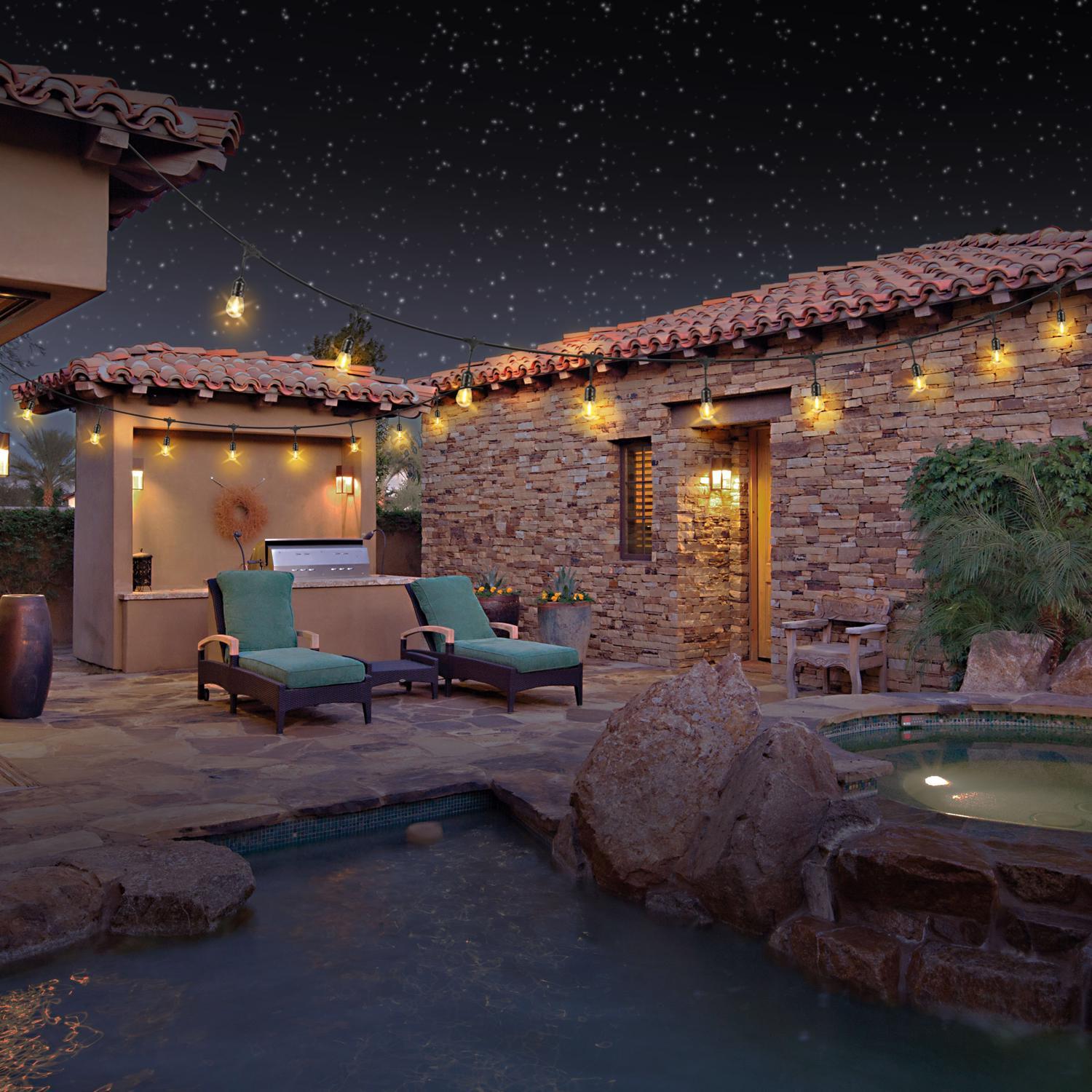 Feit Incandescent String Light Set Clear 20 ft. 10 lights