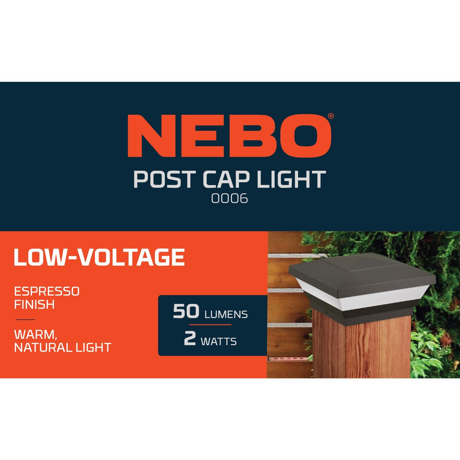 NEBO Low Voltage 2 W LED Post Light 1 pk