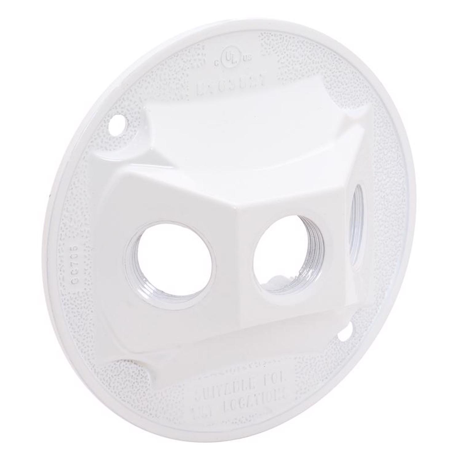 Sigma Engineered Solutions Round Metal 4.13 in. H X 4.13 in. W Lampholder Cover