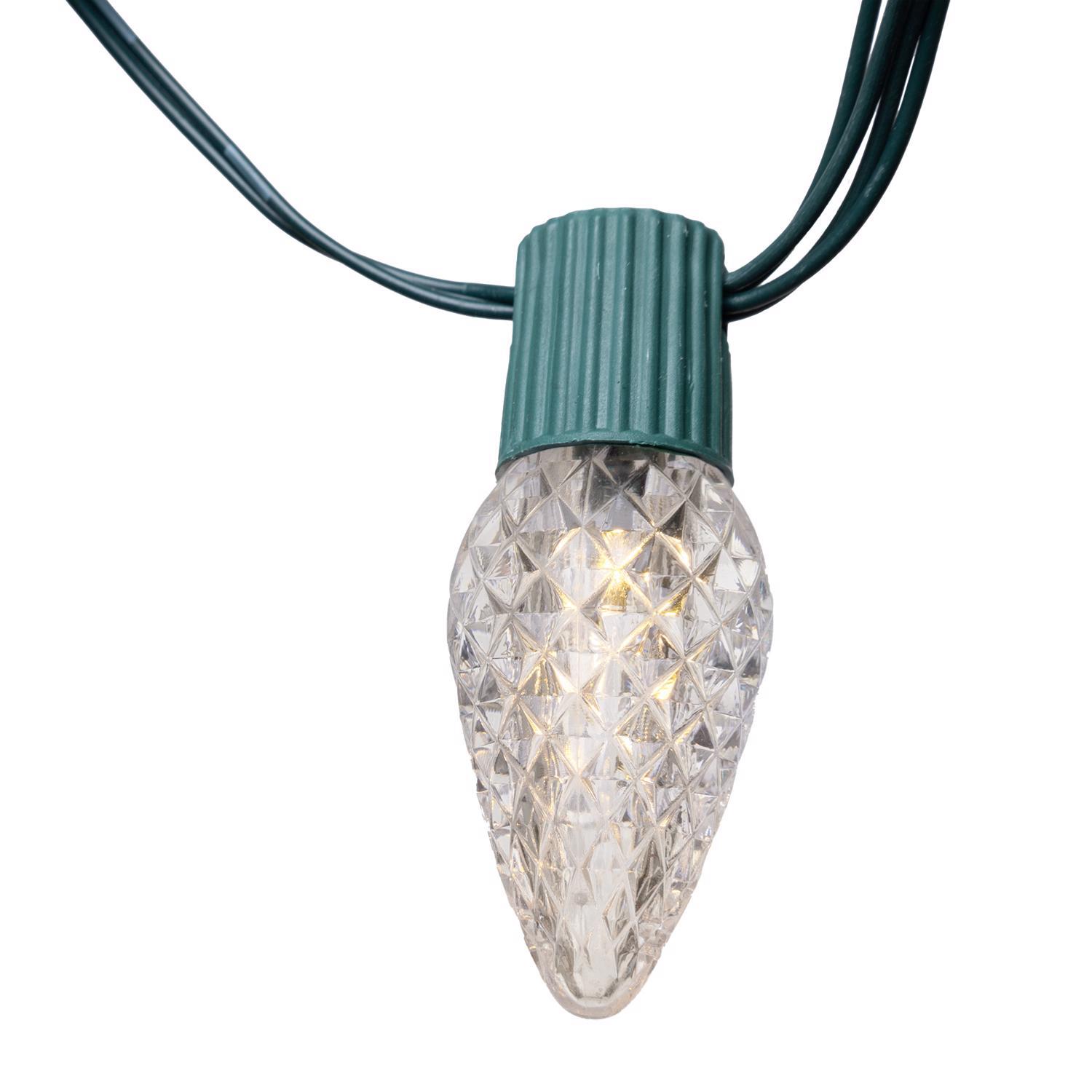 Celebrations Platinum LED C9 RGBW 50 ct String Smart-Enabled Christmas Lights 33.33 ft.