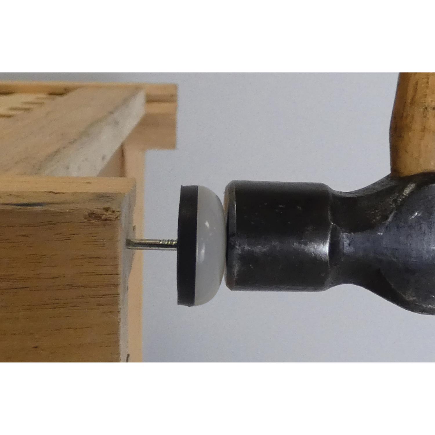 Ace White 7/8 in. Nail-On Plastic Sliders 8 pk