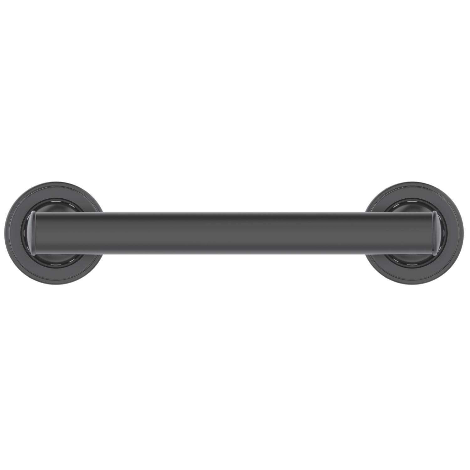 Oakbrook Collection 10.5 in. L ADA Compliant Stainless Steel Grab Bar Matte Black
