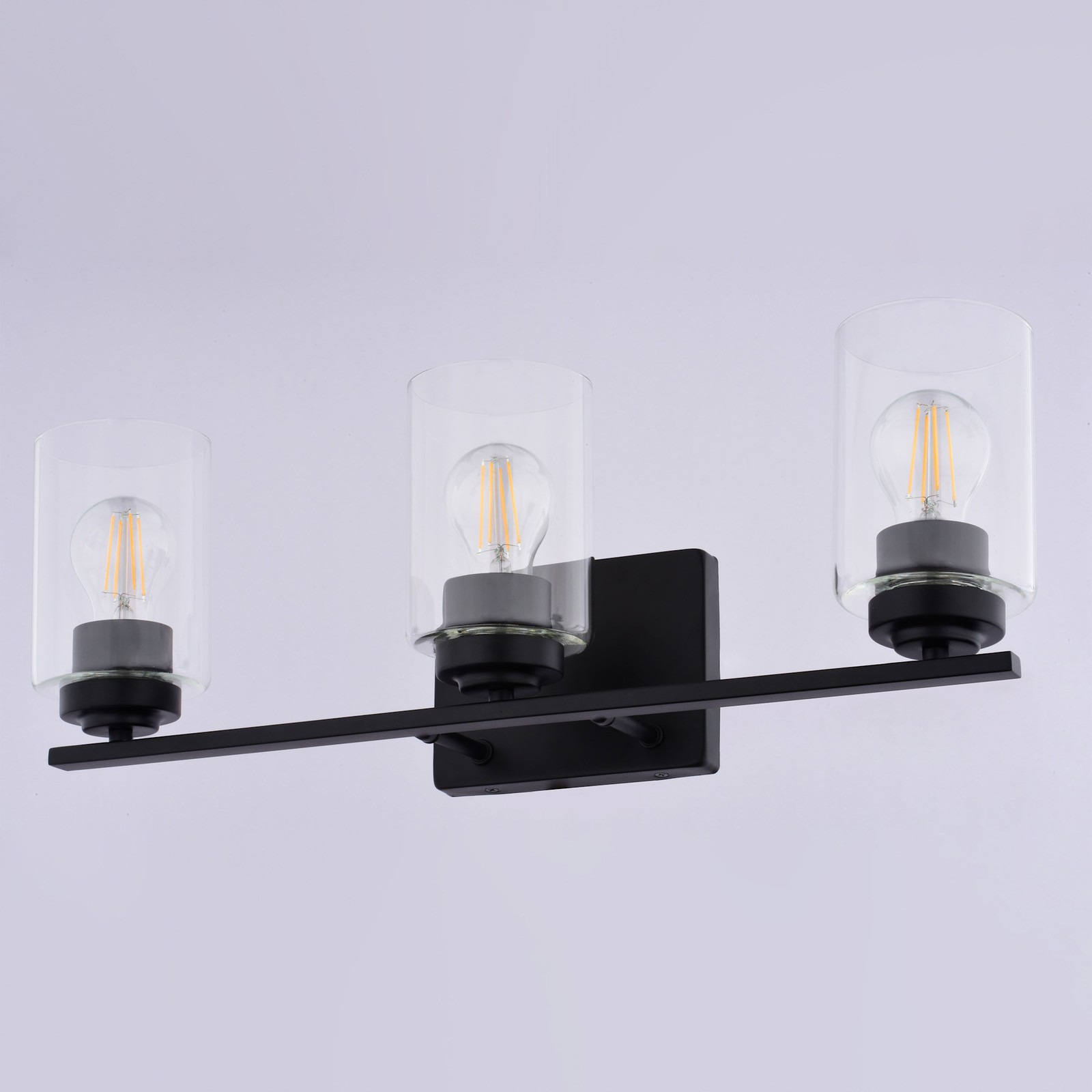 Vaxcel Lighting W0527 Park Ridge 3 Light 22 in.W Vanity Light - Black