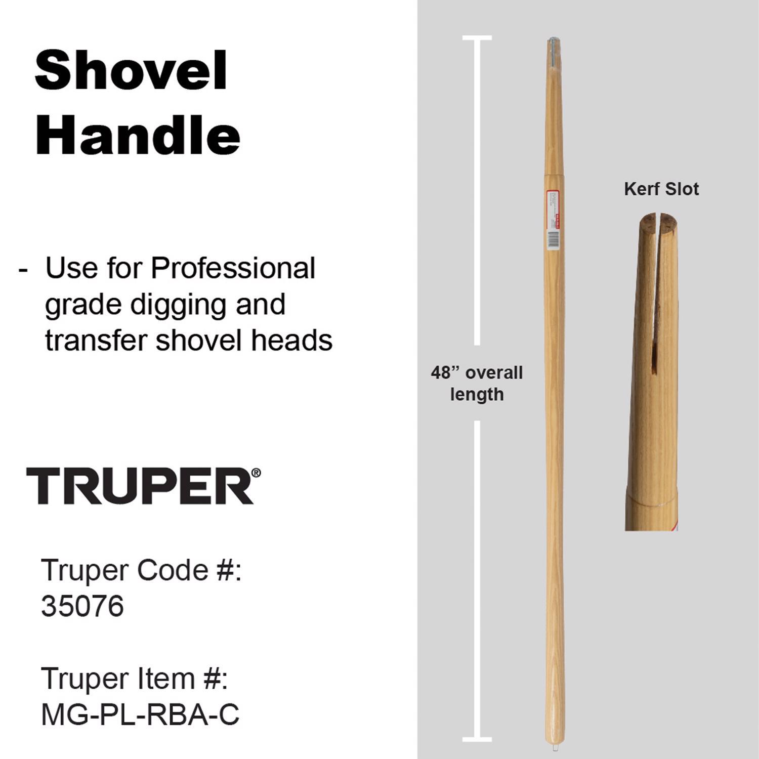 Truper 48 in. Wood Shovel Replacement Handle