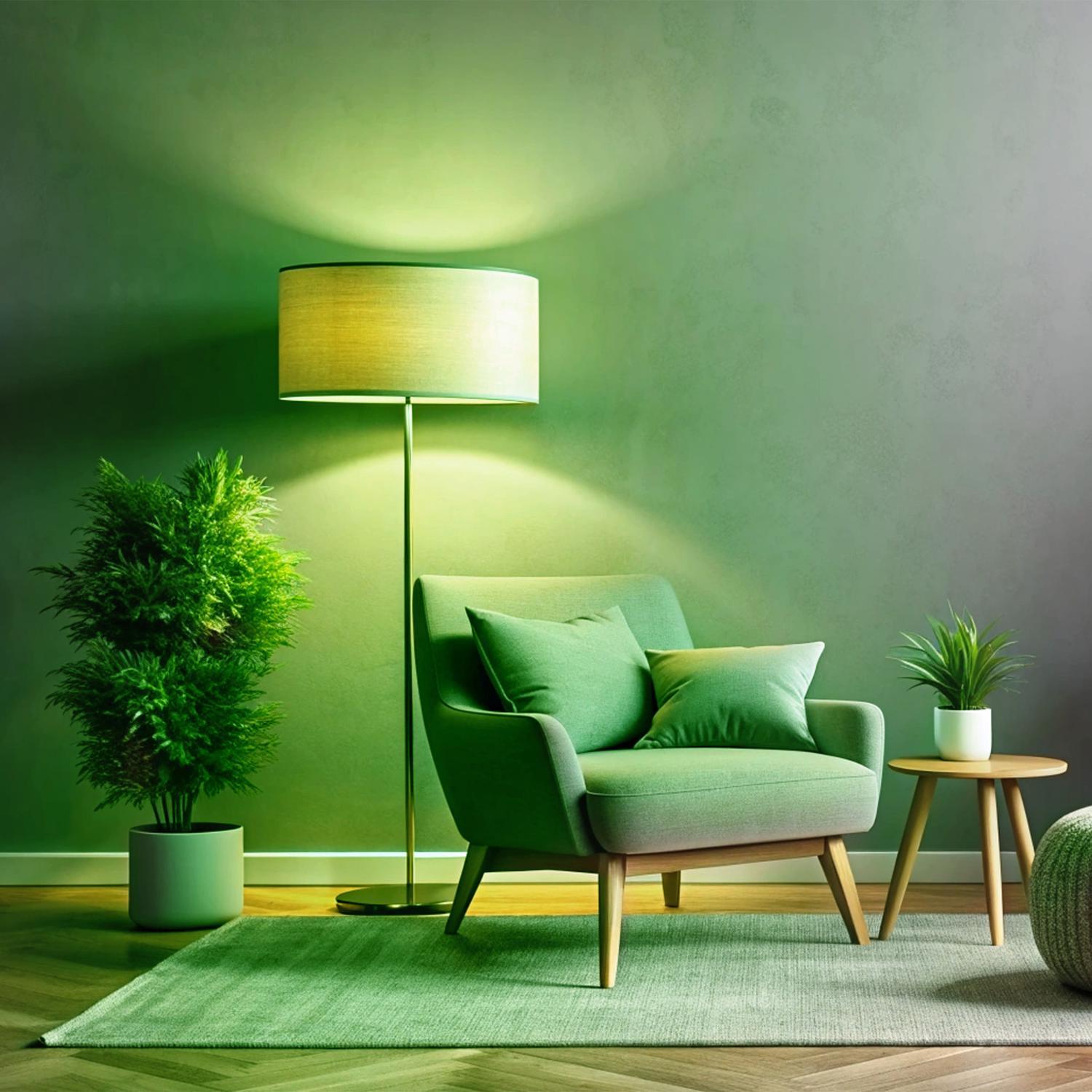 Feit A19 E26 (Medium) Filament LED Bulb Green 30 Watt Equivalence 1 pk