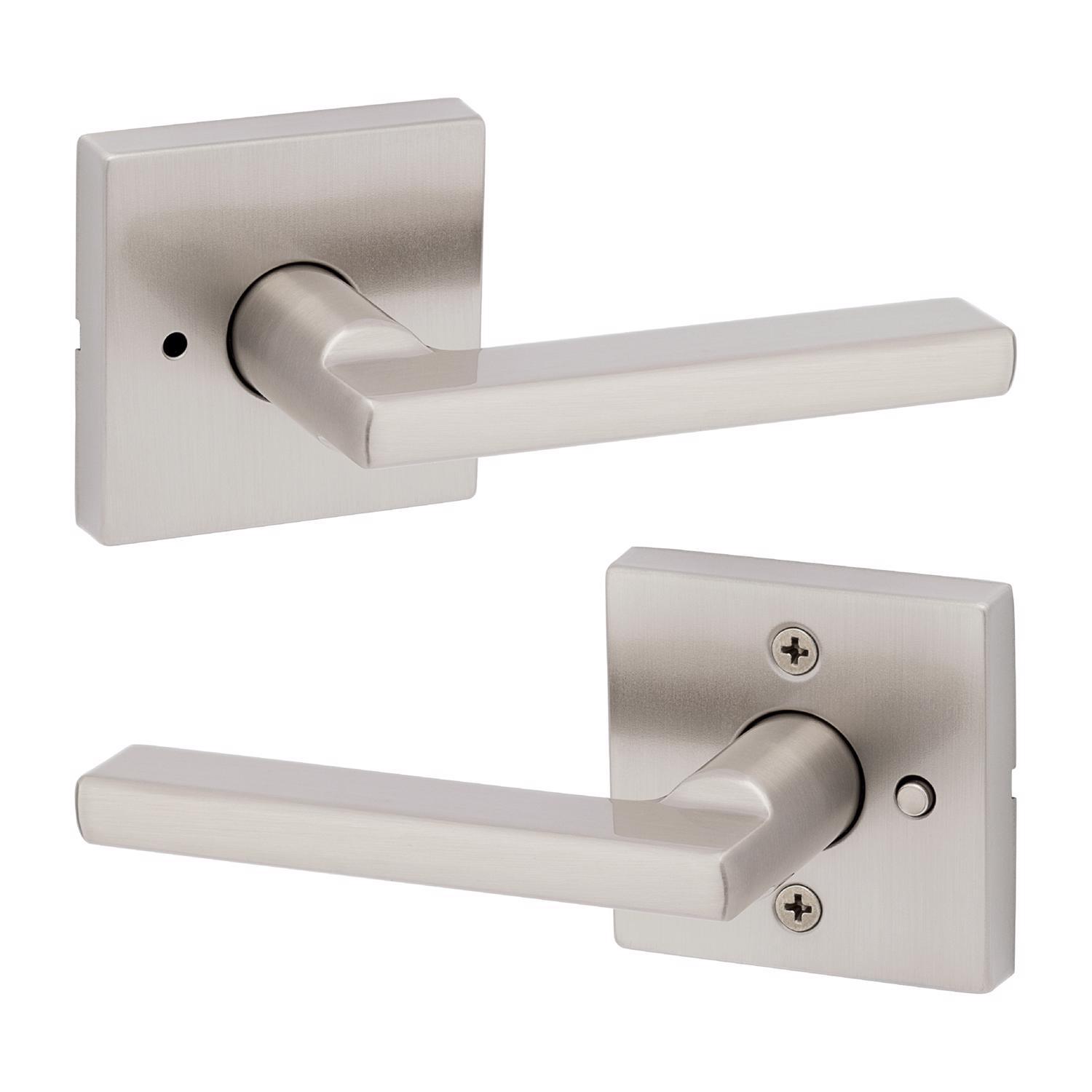 Kwikset Halifax Satin Nickel Privacy Lever