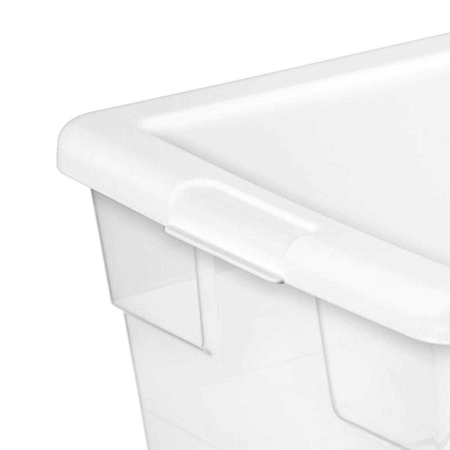 Sterilite Storage Box 16 Qt., 16.6 " L x 11.8 " W x 7 " H Clear
