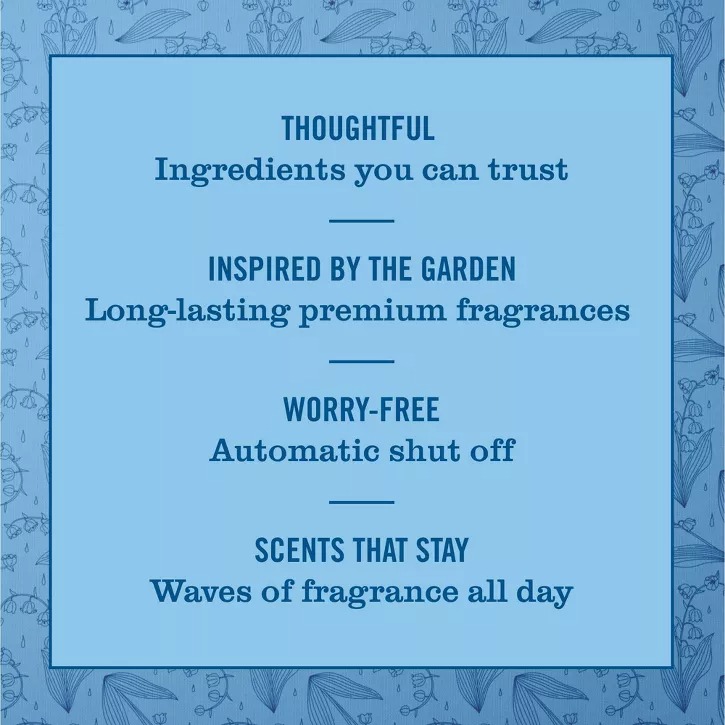 Mrs. Meyer's Clean Day Rain Water Scent Air Freshener Starter Kit