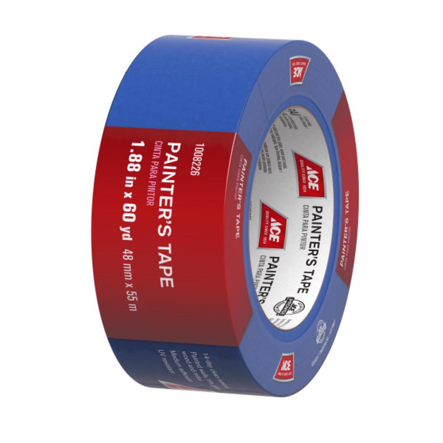 Ace Clean Release 1.88 in. W X 60 yd L Blue Medium Strength Painter's Tape 1 pk