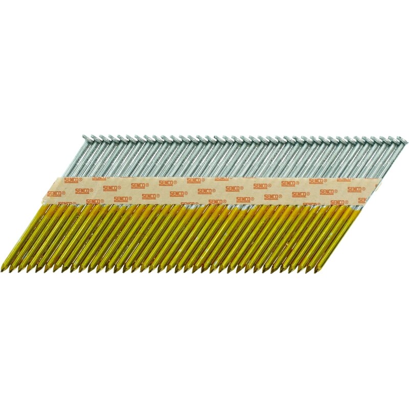 Senco Framing Nails | 30 Degree | 3 in. x .131 | Smooth Shank | Paper Tape Collated Nail | Hot Dipped Galvanized