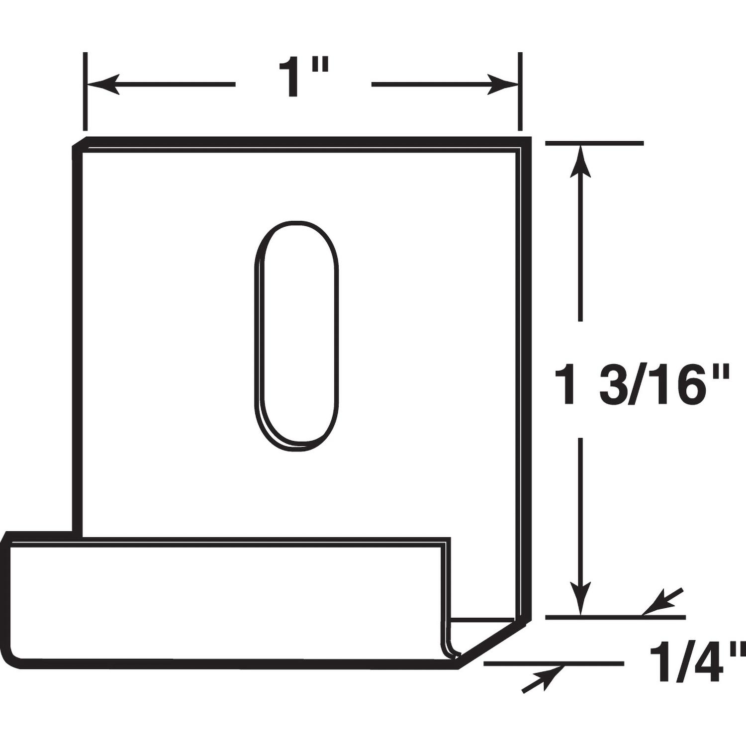Prime-Line Silver Heavy Duty Mirror Holder Clip 15 lb 6 pk