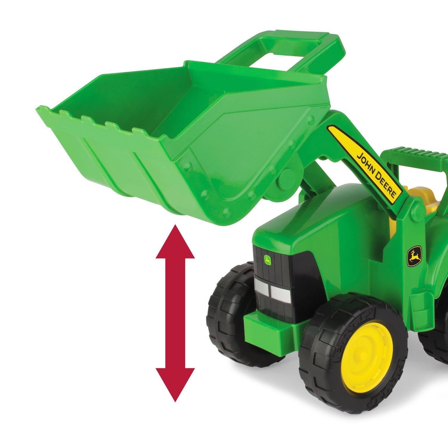 TOMY John Deere Scoop Tractor Toy Green