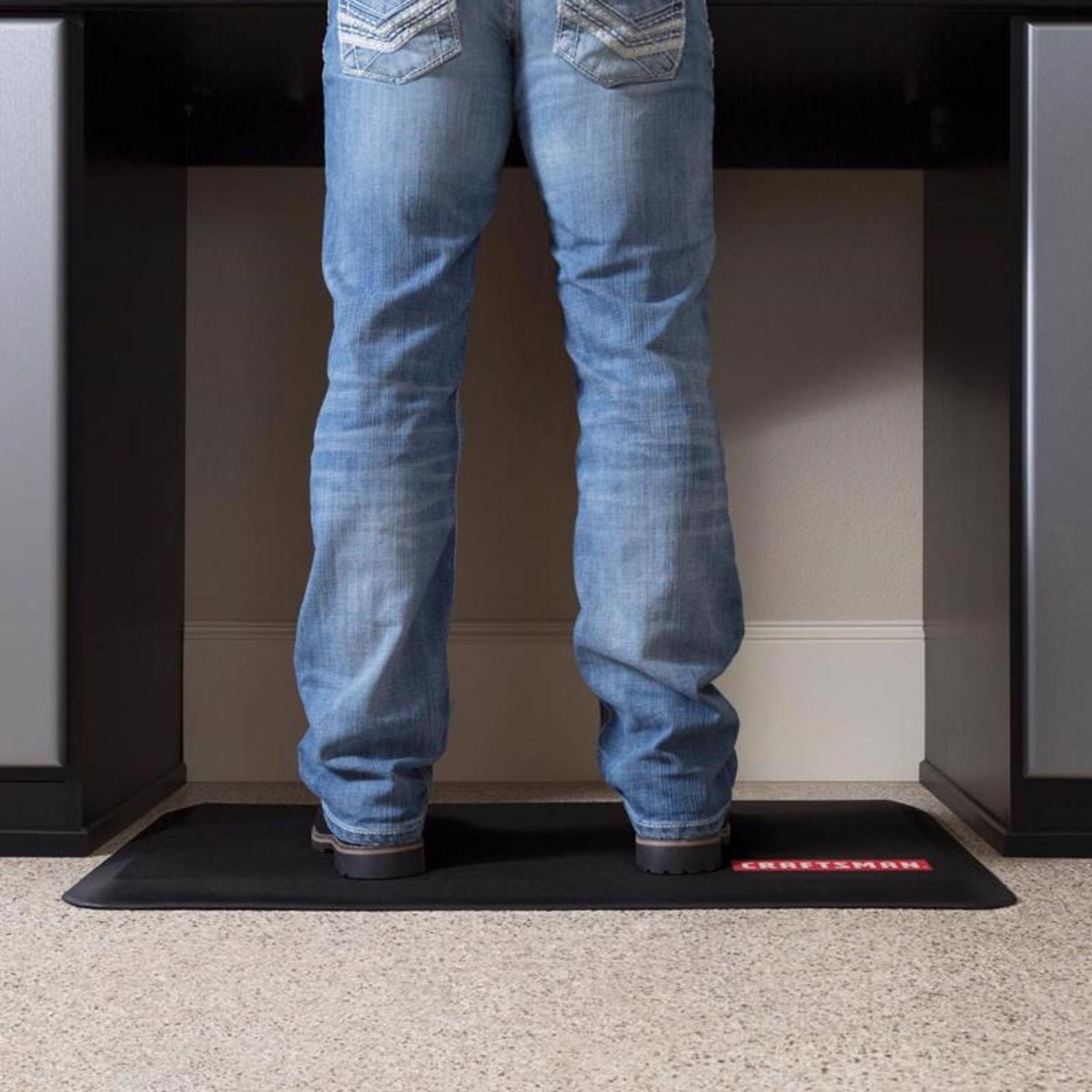Craftsman 20 in. W X 32 in. L Black Polyurethane Foam Anti-Fatigue Mat