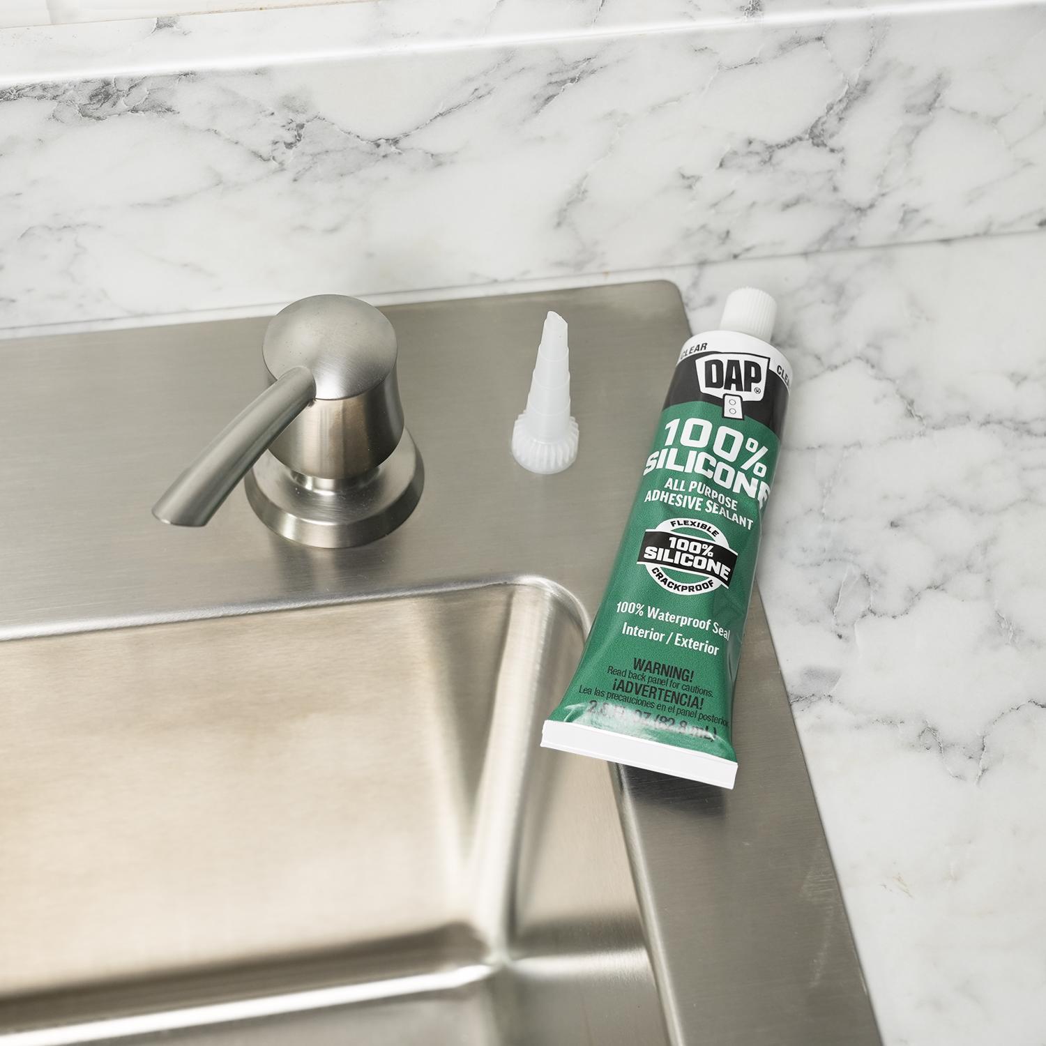 DAP Clear Silicone All Purpose Sealant and Adhesive 2.8 oz