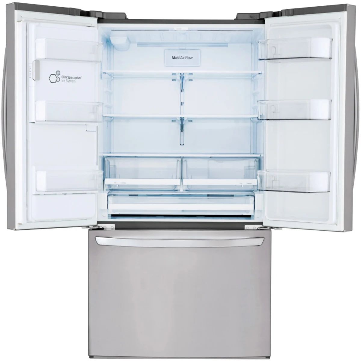 LG 28 cu. ft. 3 Door French Door, Standard Depth, Ice and Water with Single Ice Maker Refrigerator