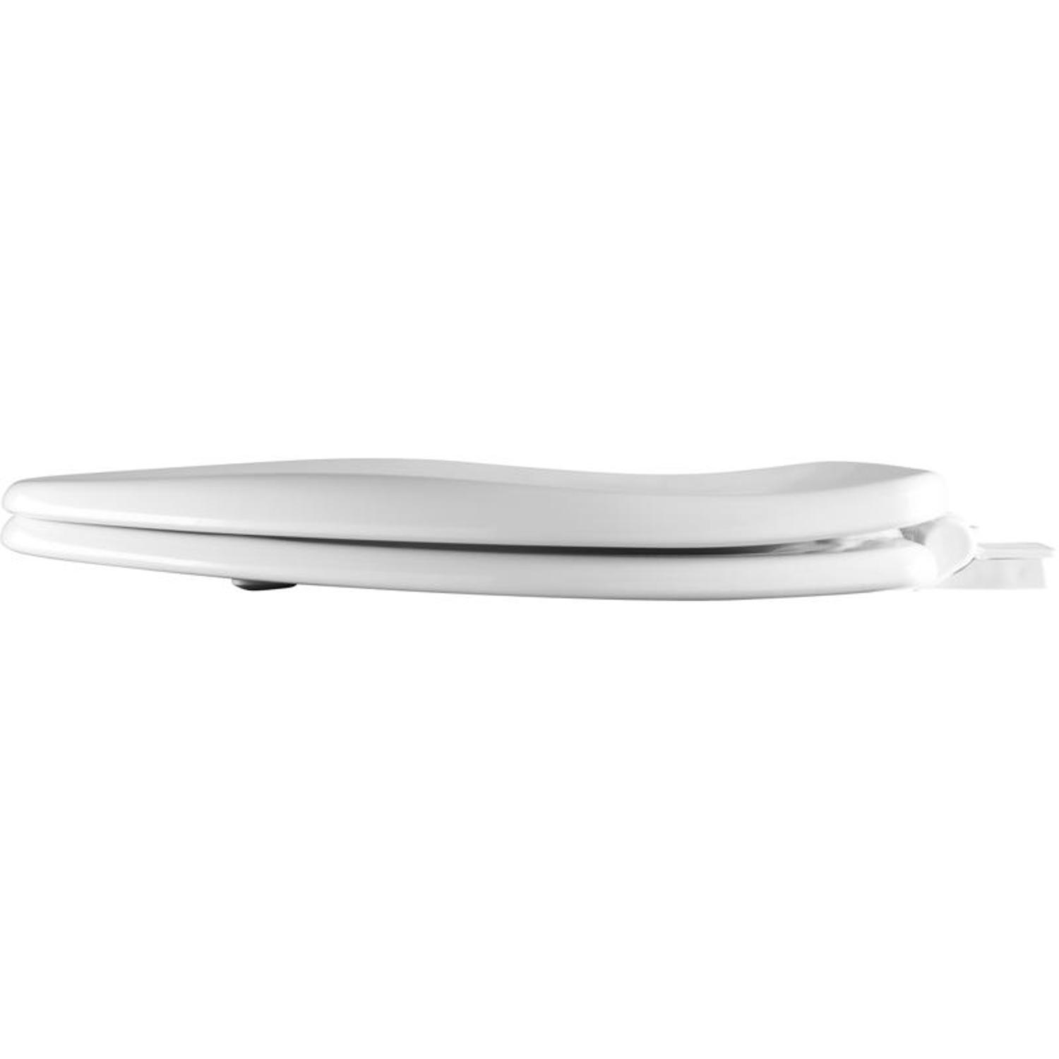 Mayfair by Bemis Alesio Slow Close Elongated White Enameled Wood Toilet Seat
